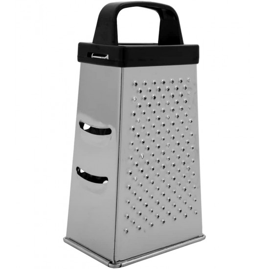 Ralador 4 Faces 16,5cm De Altura Quadrado Preto Aço Inox Class Home